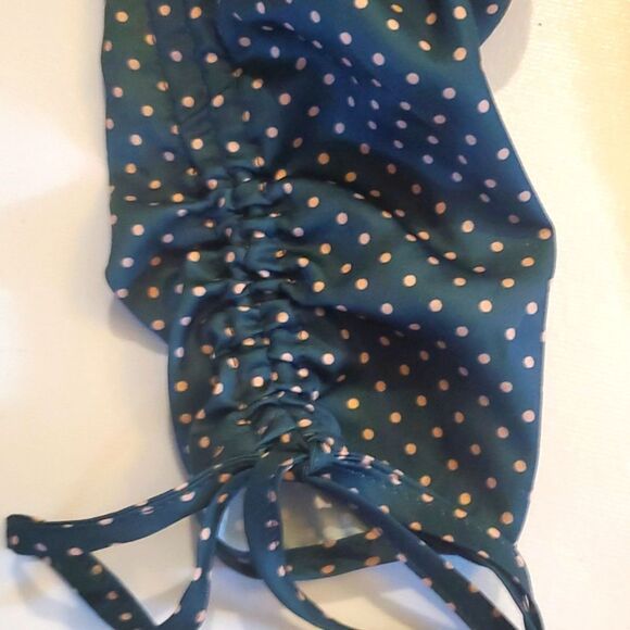 Minkpink Green Polka-dot Cold Shoulder Top NWOT Women's Small Revolve Party - Picture 4 of 7